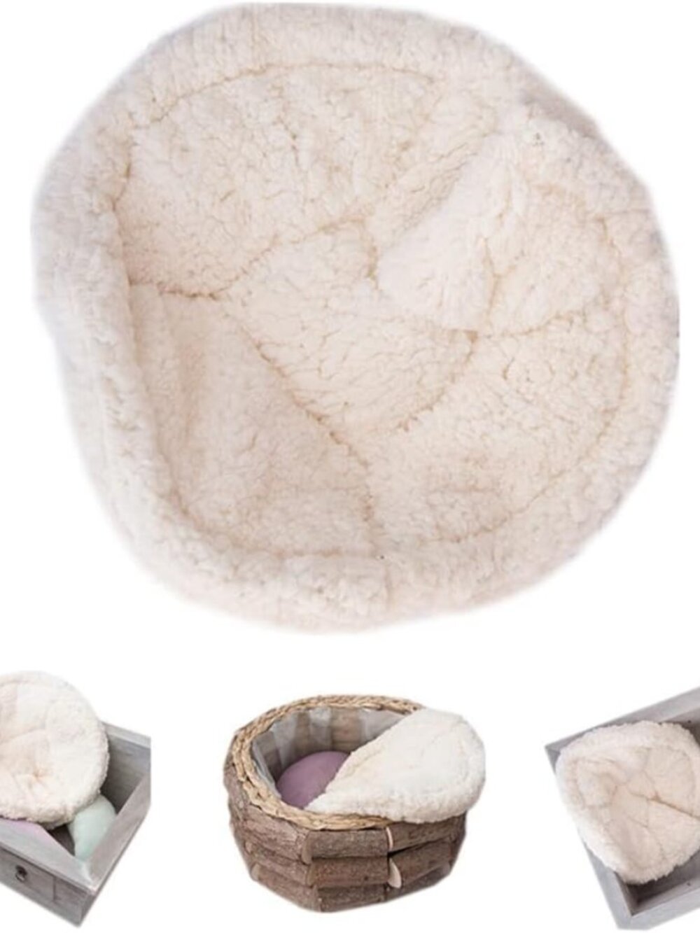 Newborn Baby Photography Props Posing Buckets Blanket Pad